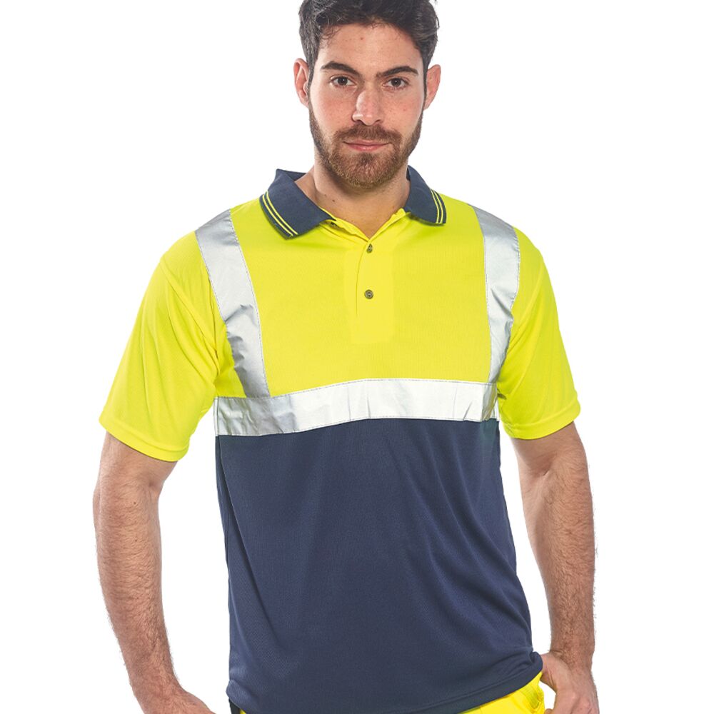 Portwest Hi-Vis Two Tone Polo Shirt Thumbnail
