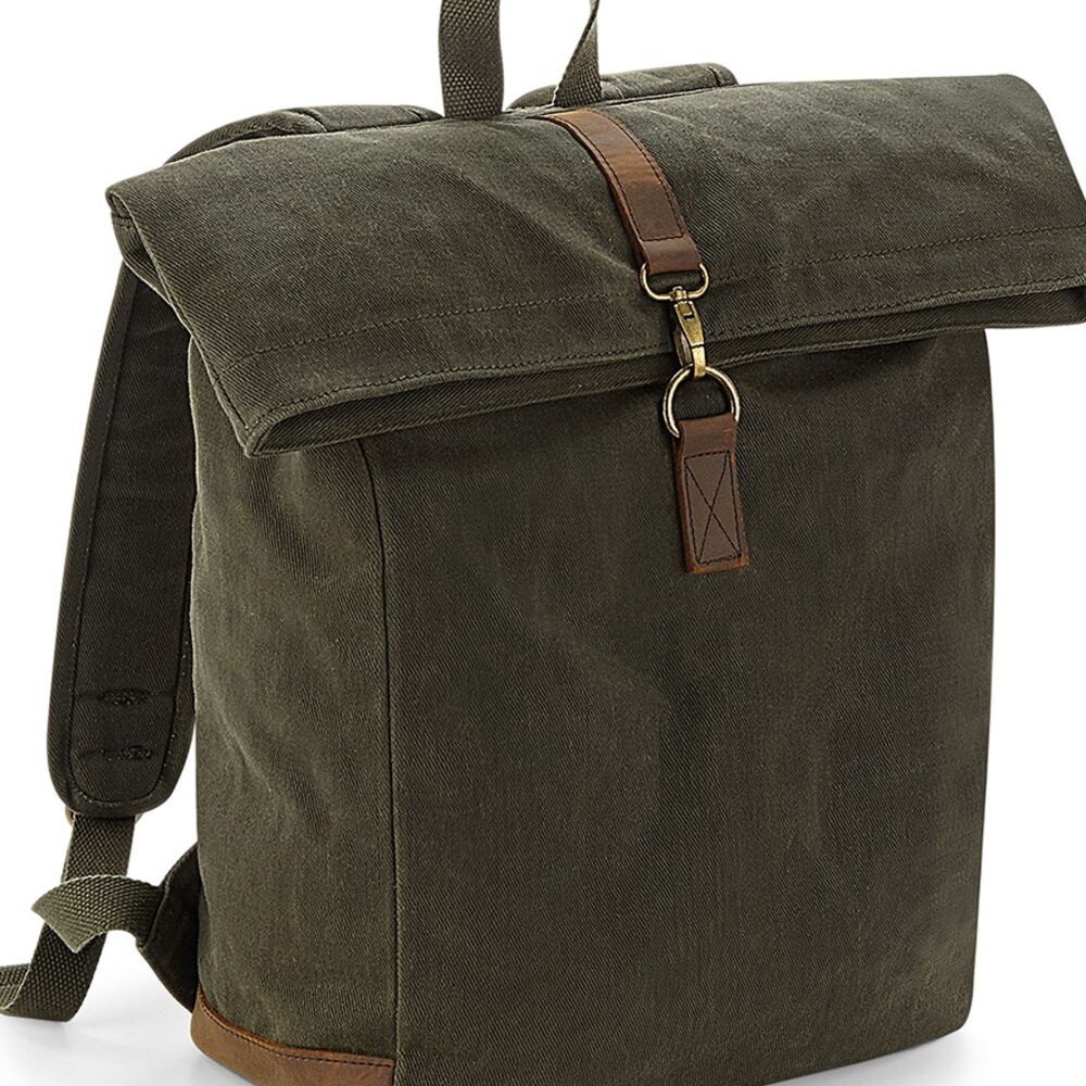 Quadra Heritage Waxed Canvas Backpack Thumbnail