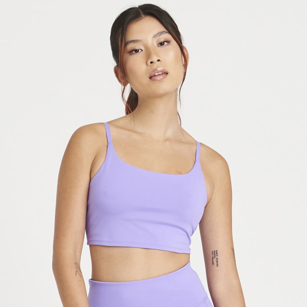 Women’s Strappy Crop Top with Bra Support Thumbnail