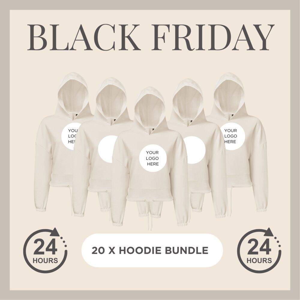 BUNDLE X20 -  Cropped oversized hoodie RRP  Thumbnail