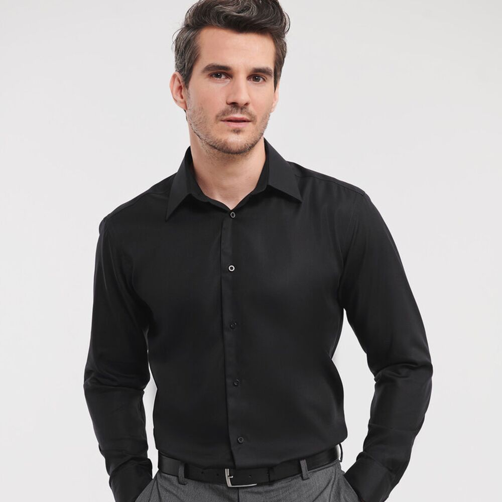 Long sleeve non-iron tailored shirt Thumbnail